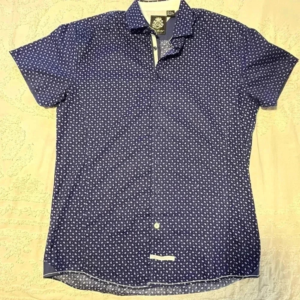 English Laundry Mens Button Down Dress Shirt